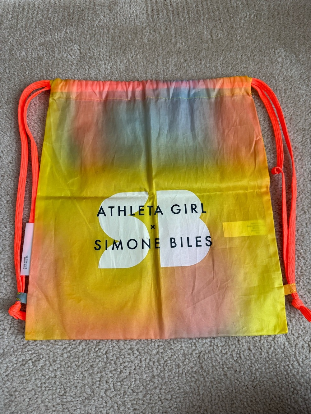 Athleta Girl Simone Biles Drawstring Bag